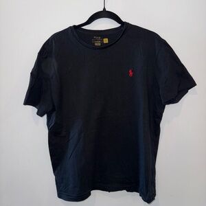 Mens Black Medium Polo T-shirt
